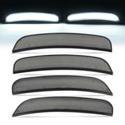 Kojem LED Side Marker Lights for 2015-2023 Chrysler 300 Replacement for CH2551136 CH2550136 Bumper Signal Parking Lamps 4Pcs Smoke Lens Front \u0026 Rear White LED